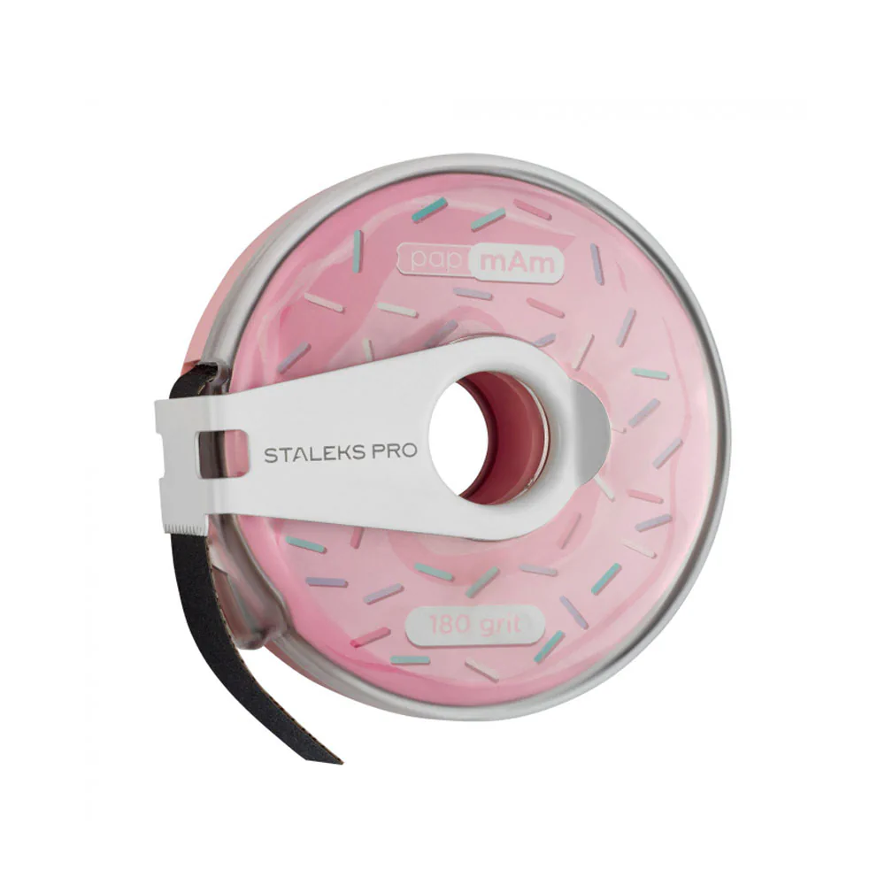 Змінна файл-стрічка у пластиковій котушці Staleks Pro Expert PD Bobbinail, papmAm, 180 грит, 6 м
