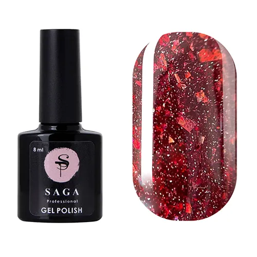 Гель-лак Saga Professional Fiery gel № 31 світловідбивний, 8 мл