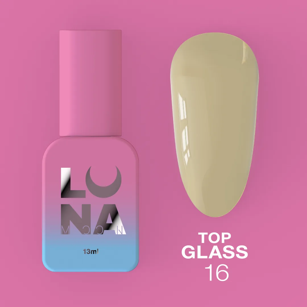 Топ для гель-лаку LUNA Glass №16, 13 мл