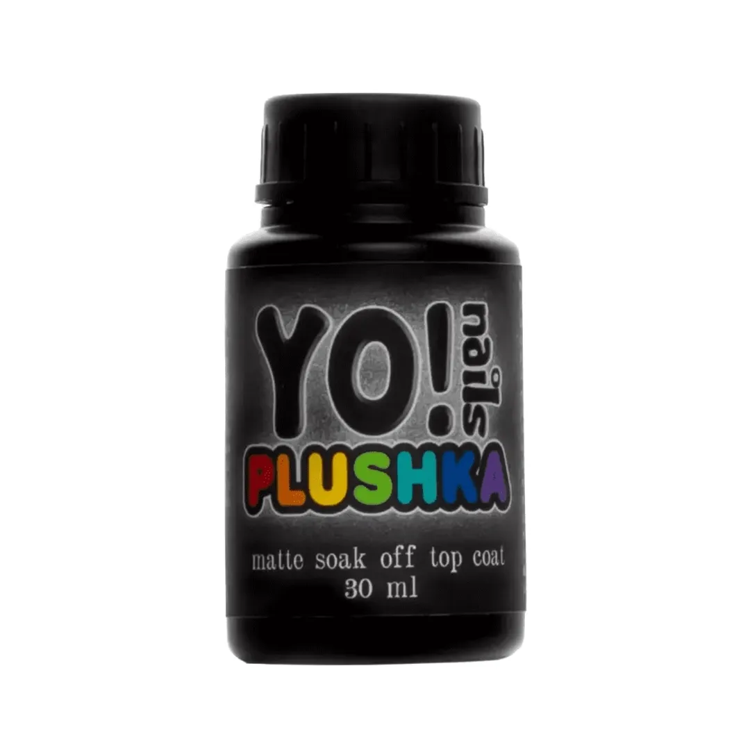 Матовий топ YO Plushka Matte Soak Off Top Coat, 30 мл