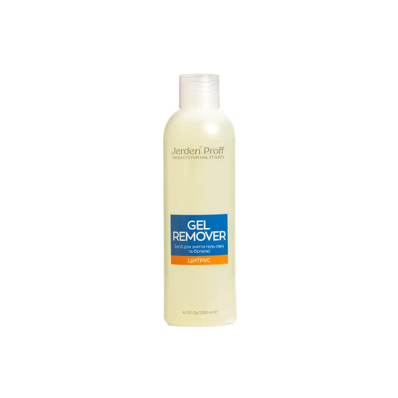 Jerden Proff Gel Remover засіб для зняття гель-лаку "Цитрус", 200 мл