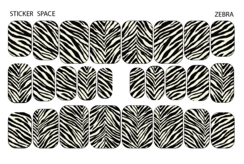 Стікери Stickersspace на липкій основі Zebra