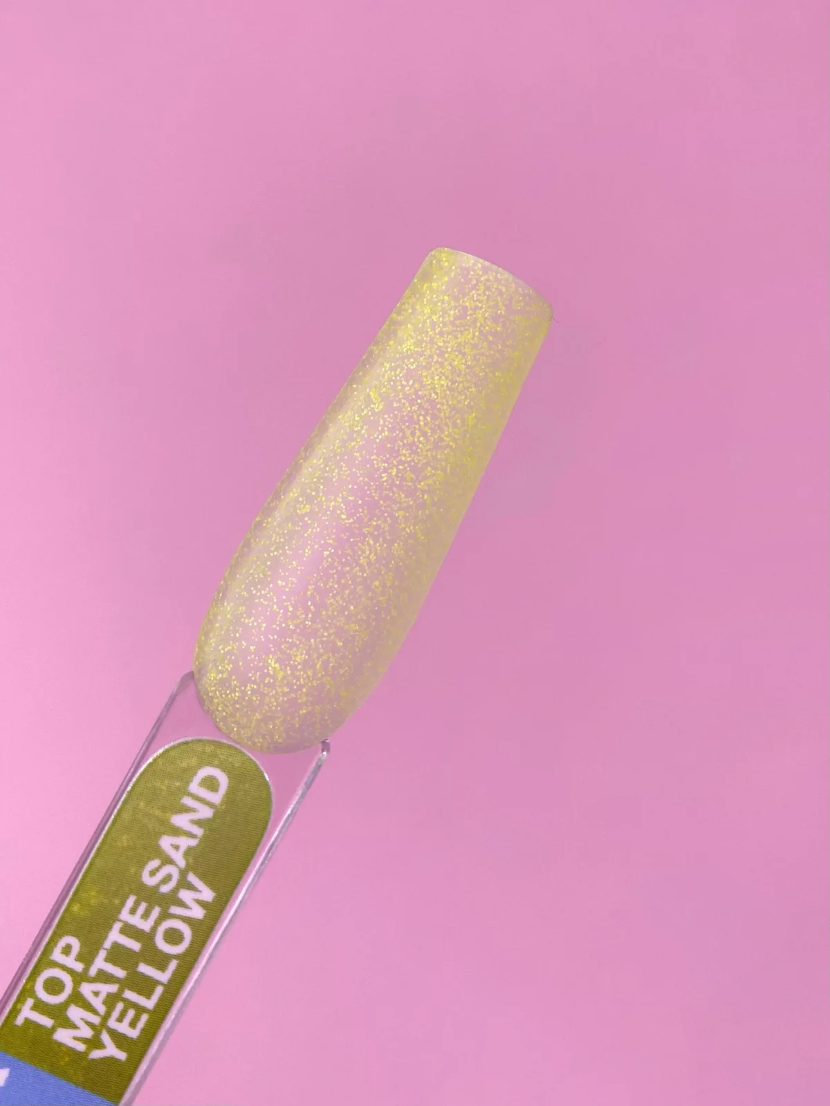 Матовый топ без липкого слоя, LUNA Top Matte Sand Yellow, 13 мл