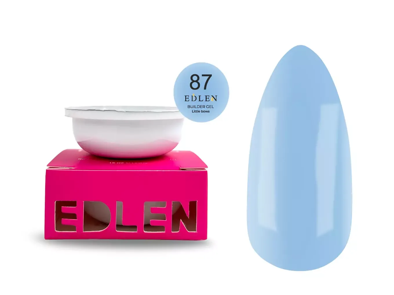 Edlen Builder gel Little bows №87, 30 мл