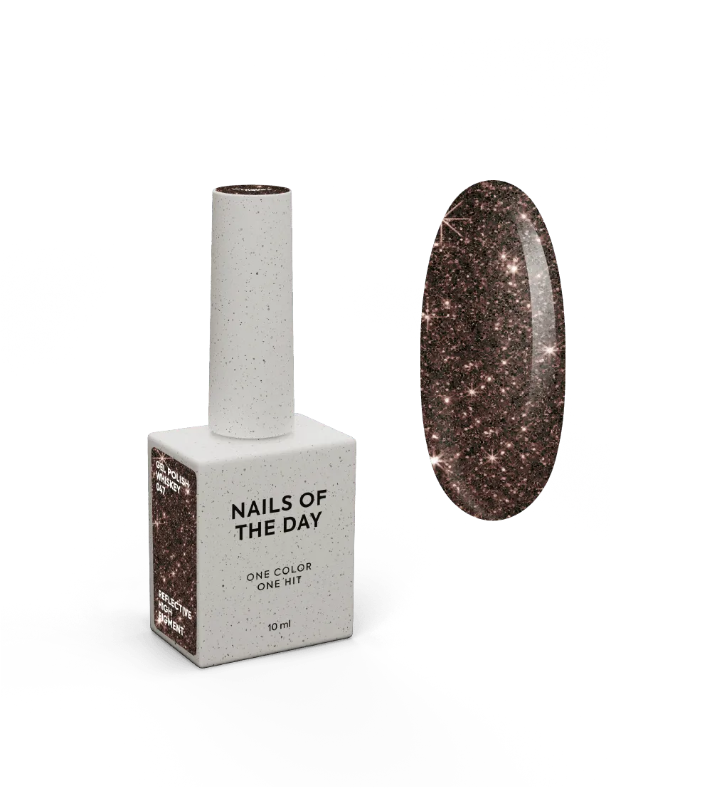 Гель-лак NAILSOFTHENIGHT Whiskey—коричневий №047, 10 мл