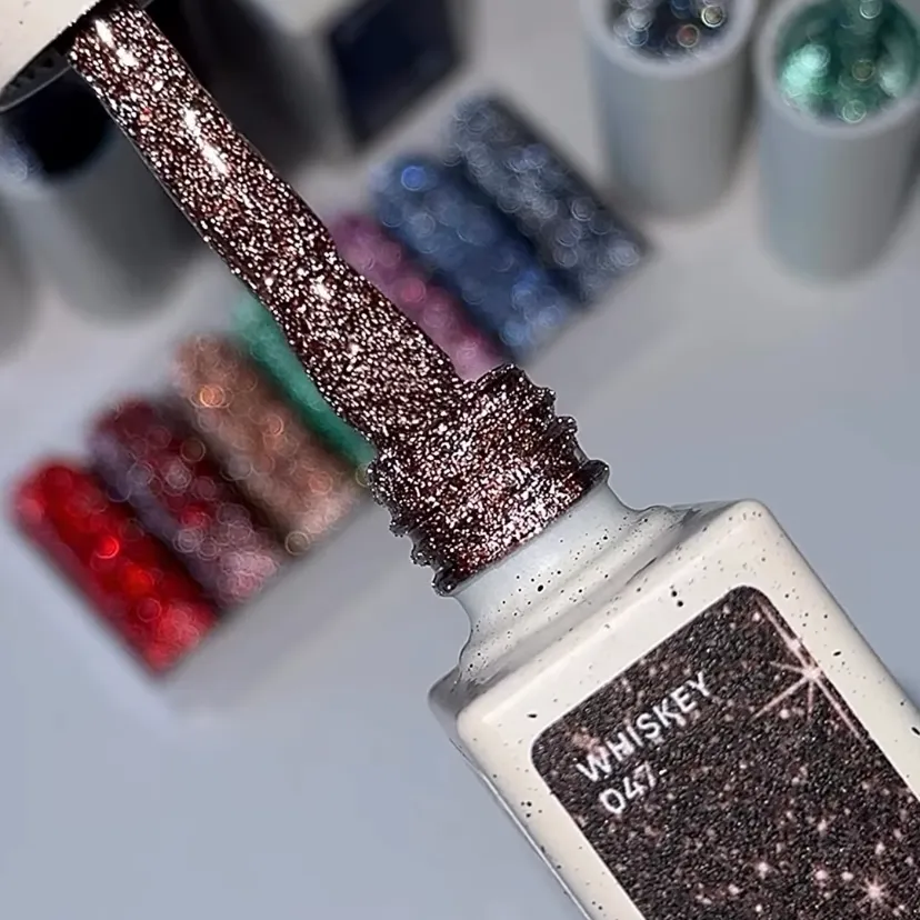 Гель-лак NAILSOFTHENIGHT Whiskey—коричневий №047, 10 мл