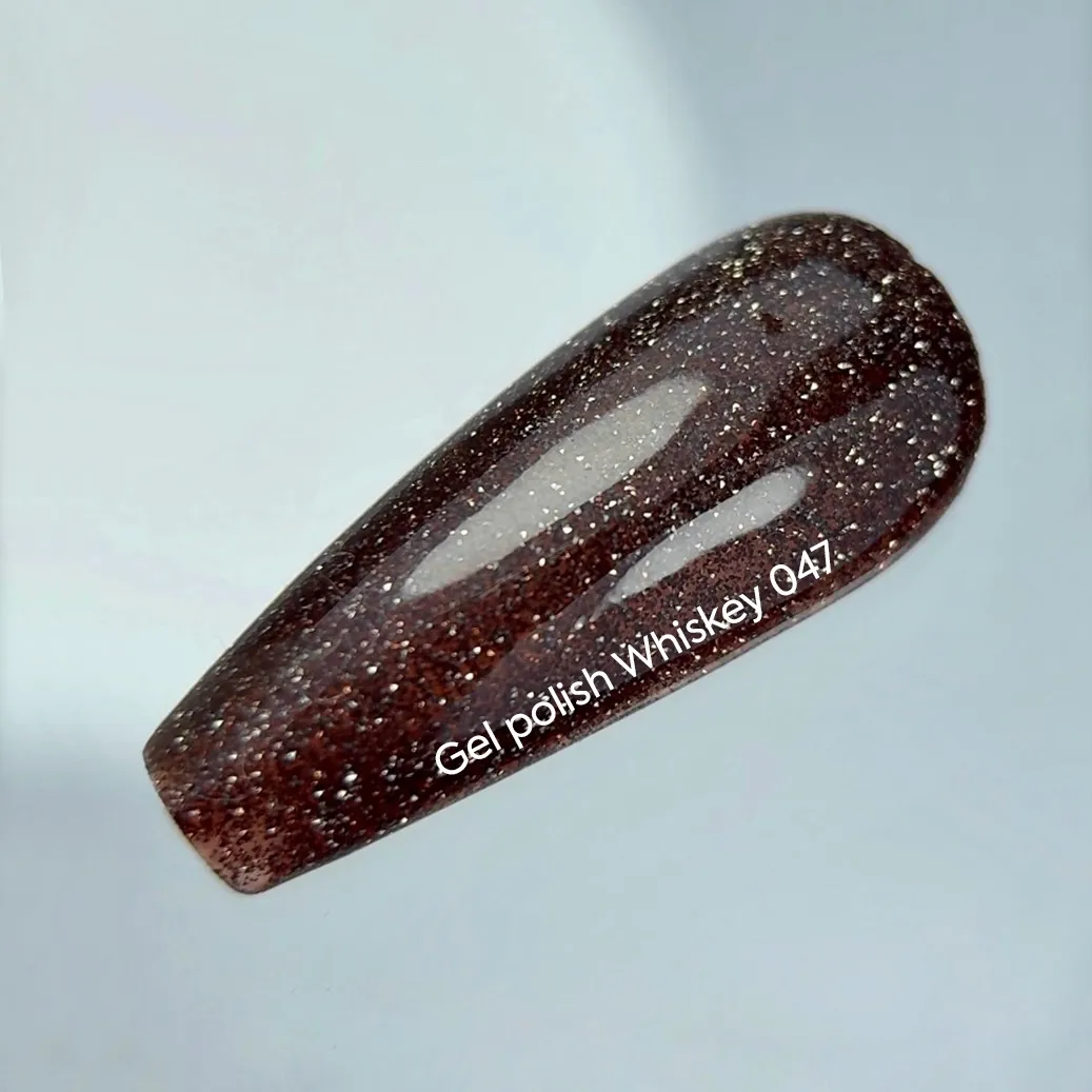 Гель-лак NAILSOFTHENIGHT Whiskey—коричневий №047, 10 мл