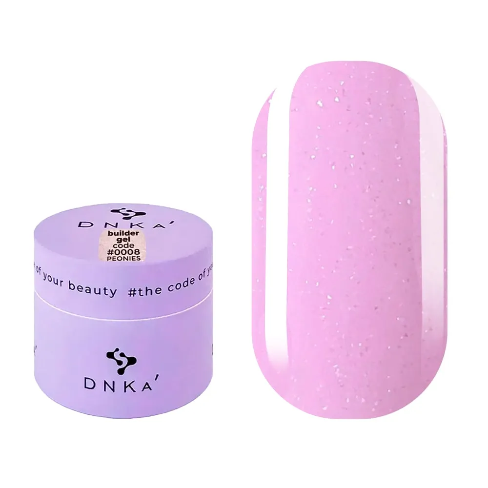 Гель DNKa Builder №8 Peonies, 15 ml