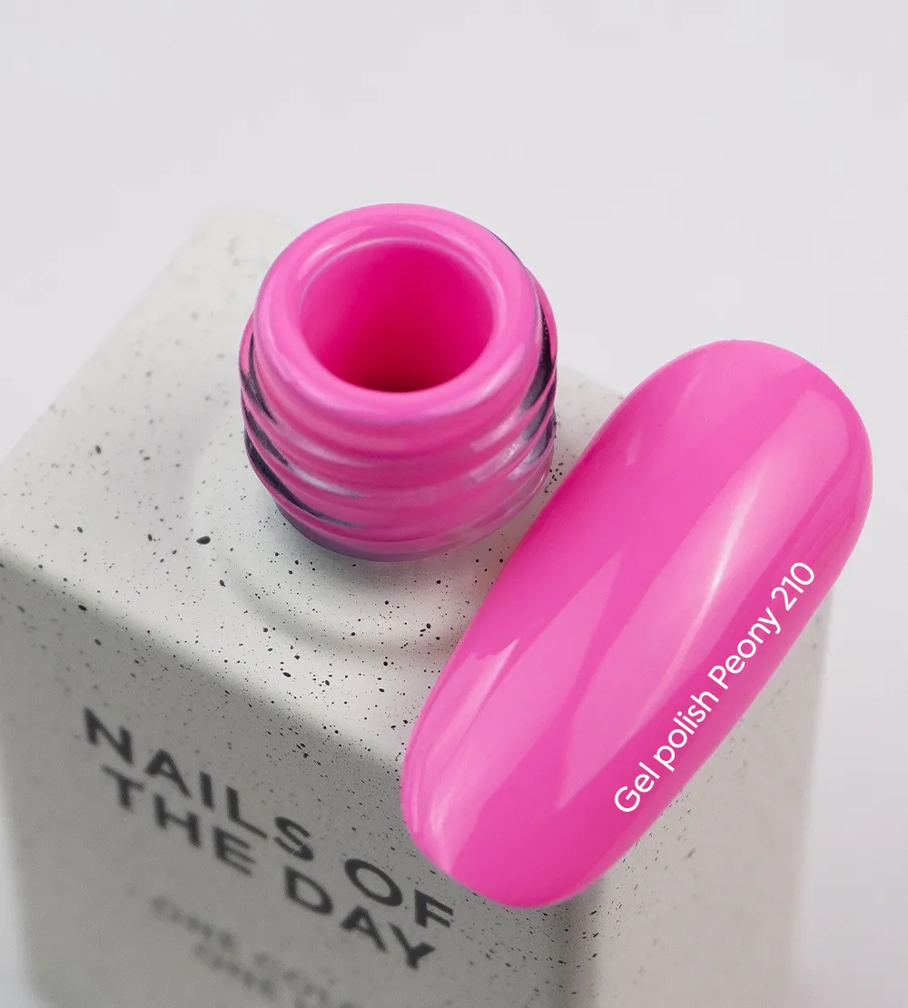 Гель-лак NAILSOFTHEDAY Let's special Peony-210, 10 мл теплий насичений рожевий