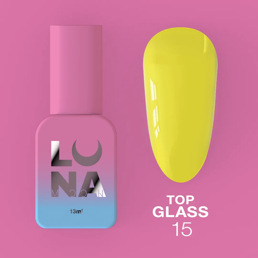 Топ для гель-лаку LUNA Glass №15, 13 мл