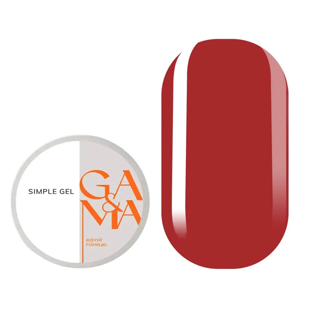 Гель GÉMELY ex GA&MA Simple gel №36 Lollipop, 15 мл