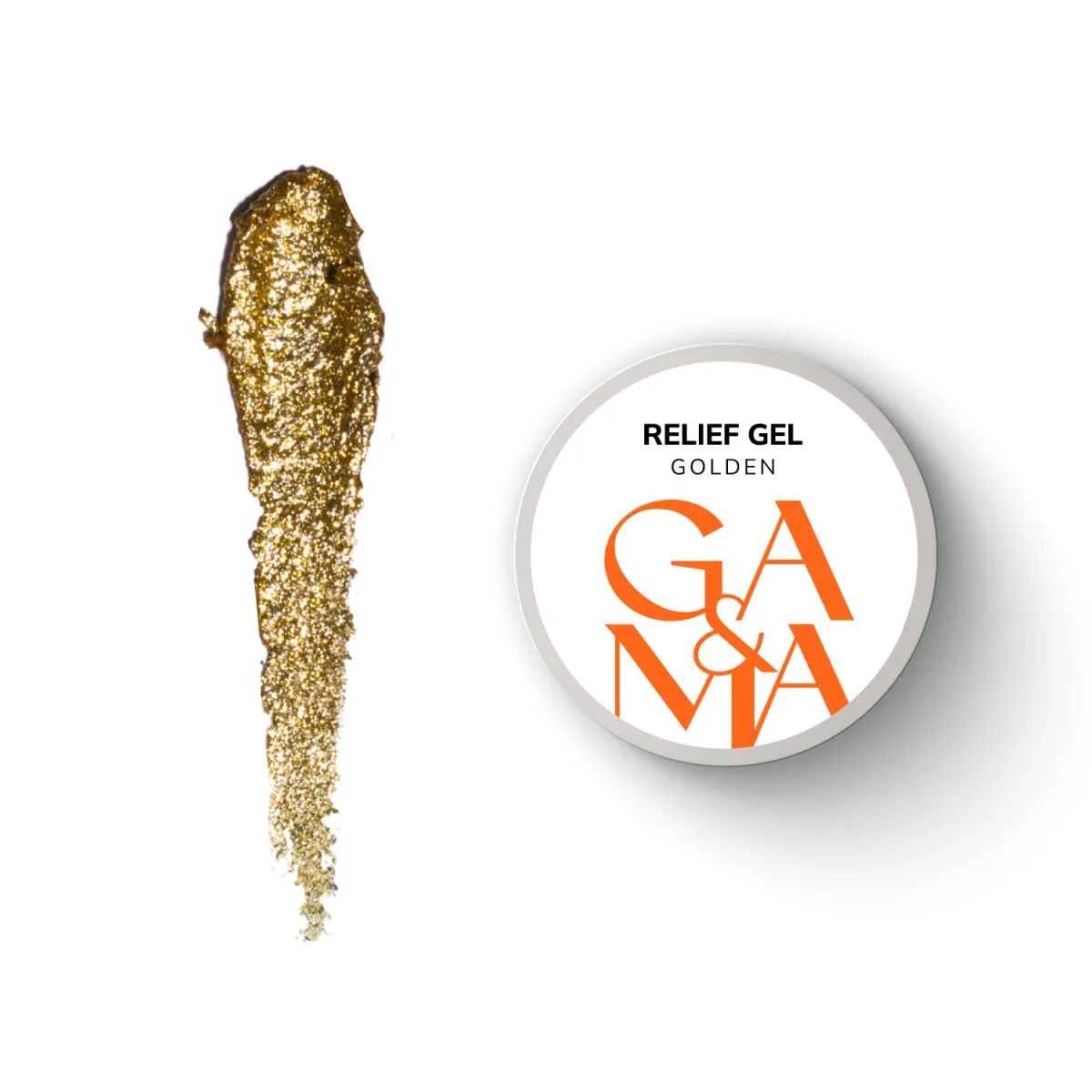 Рельеф гель GÉMELY ex GA&MA Relief Gel, Golden, 5 г