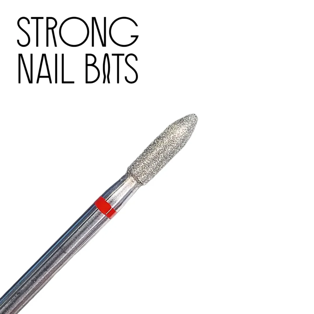 Фреза алмазная STRONG NAIL BITS карандаш красная 0,27 мм