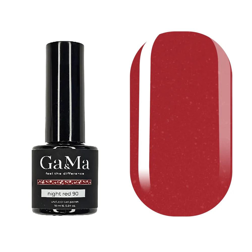 Гель-лак GÉMELY ex GA&MA №090 Red, 10 мл
