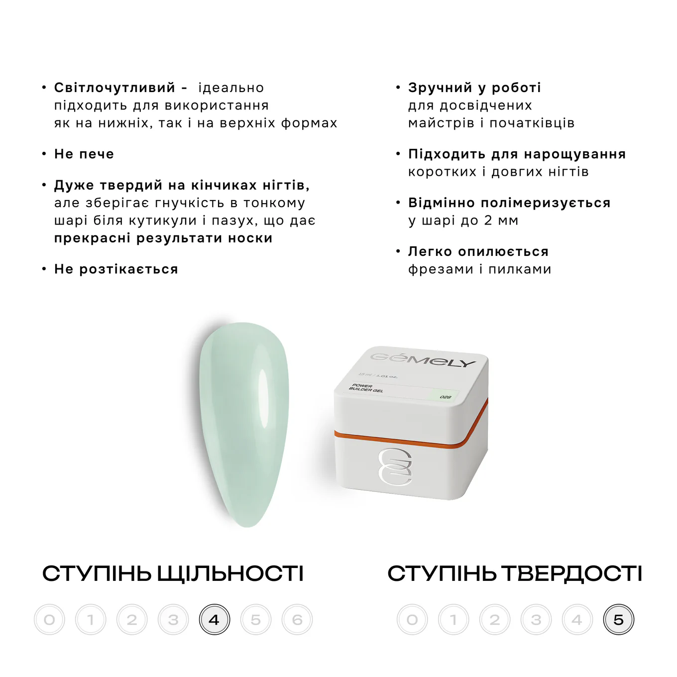 Гель GÉMELY ex GA&MA Power Builder Gel №028, 15 мл
