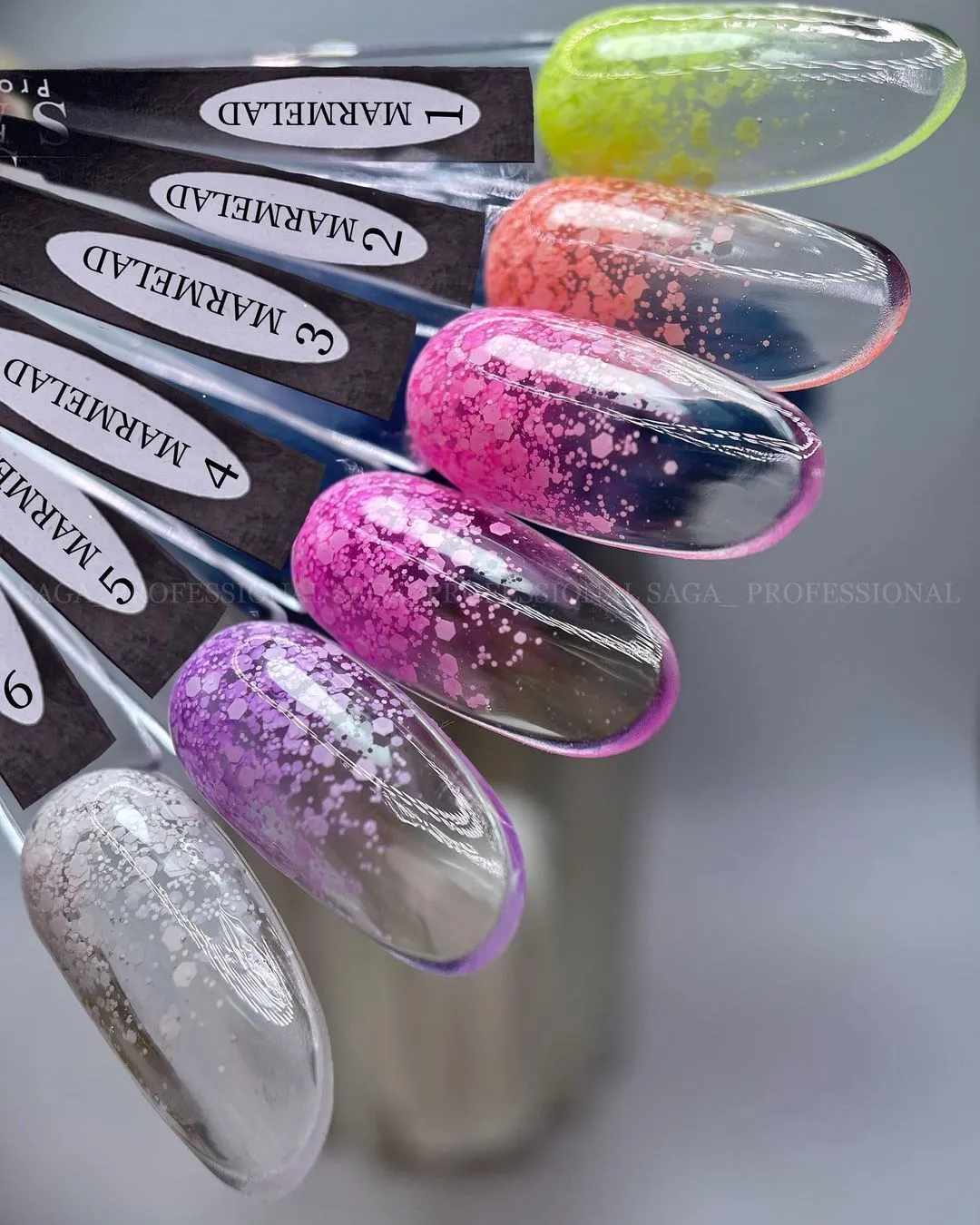 Гель-лак Saga Professional Marmalade №6, 9 мл