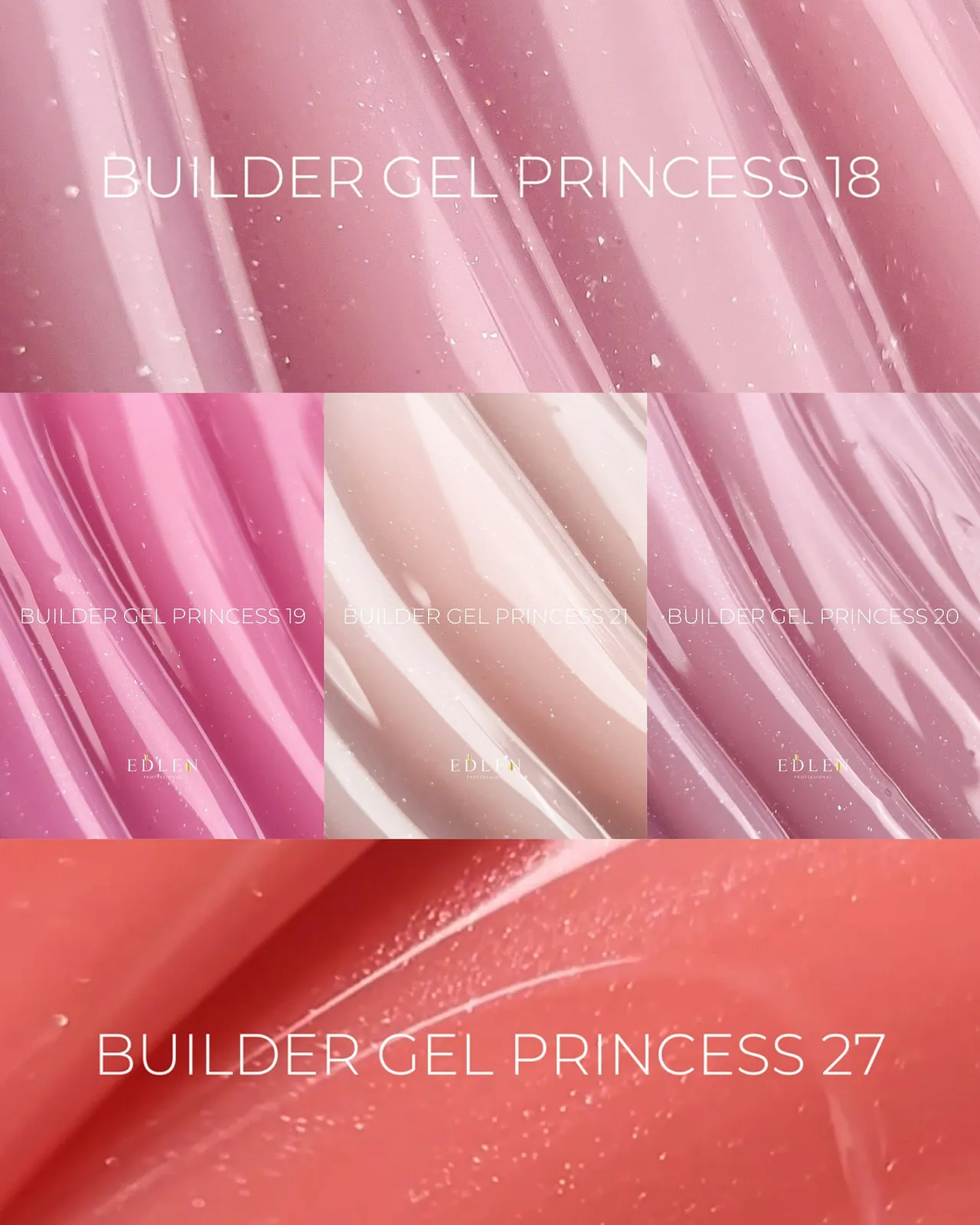 Сменный картридж Refill Edlen Builder Gel Princess №27, 30 мл