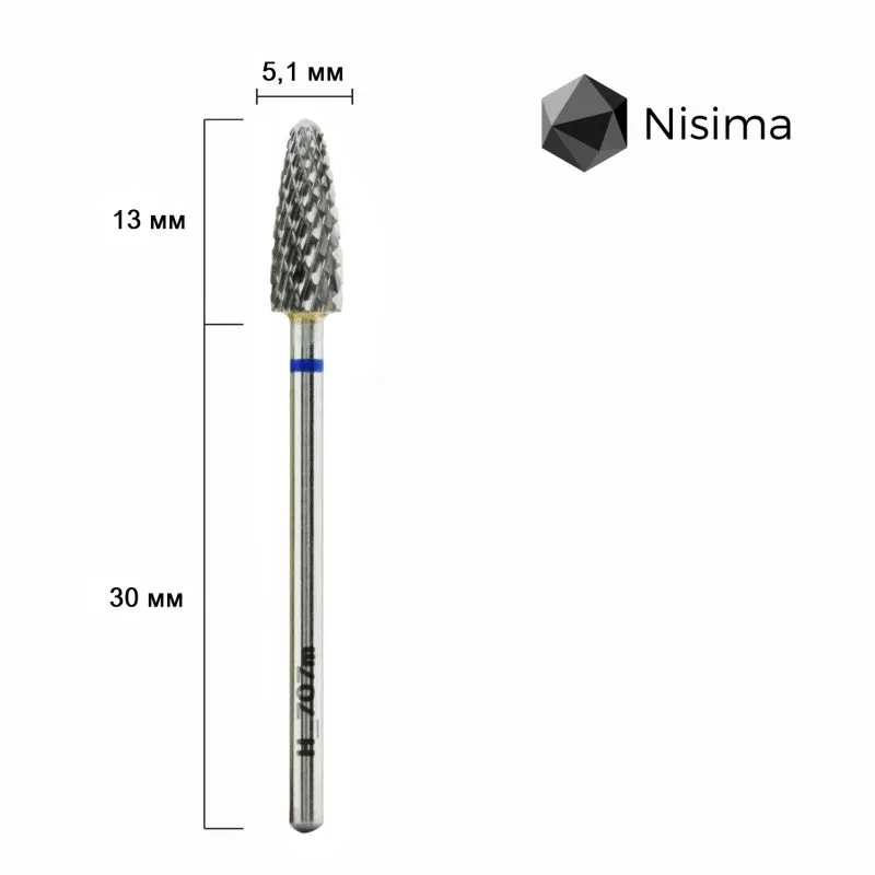 Насадка NISIMA твердосплав синя H_707mK