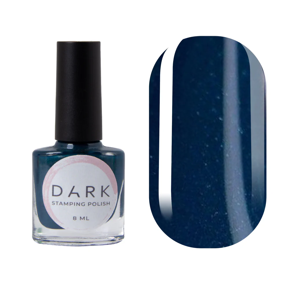 DARK Stamping polish №22, синій-металік, 8 мл