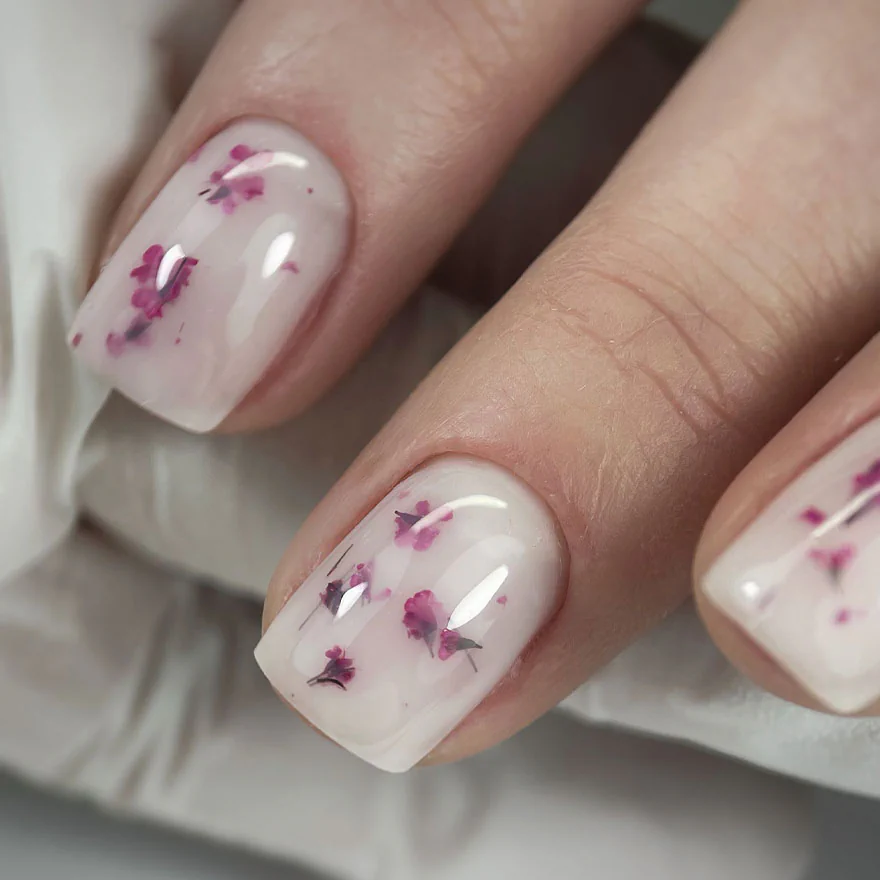 Гель для нарощування Saga Professional LIQUID FLORAL GEL №01, 15 мл