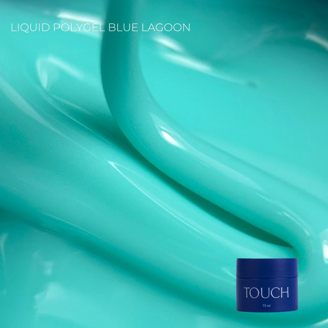 Полігель Touch Neon liquid polygel Blue lagoon, 15 мл