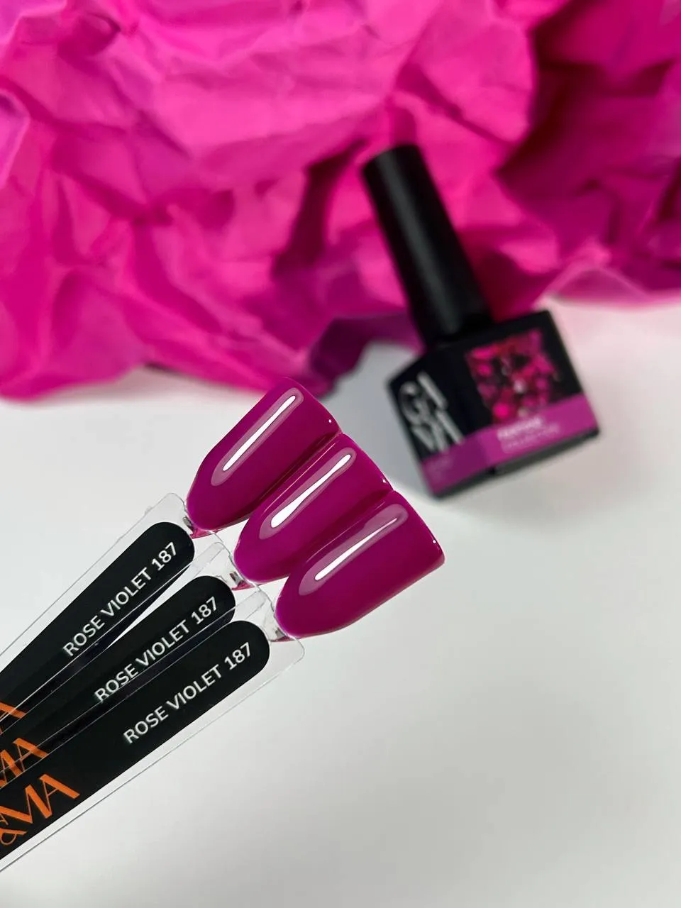 Гель-лак GÉMELY ex GA&MA Rose Violet 187, 10 мл
