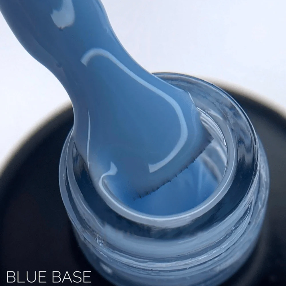 Цветное базовое покрытие DARK Blue (голубой), 15 мл, с кистью