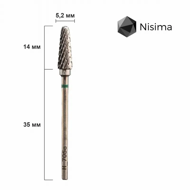 Насадка NISIMA твердосплав кукурудза зелена H_705cK