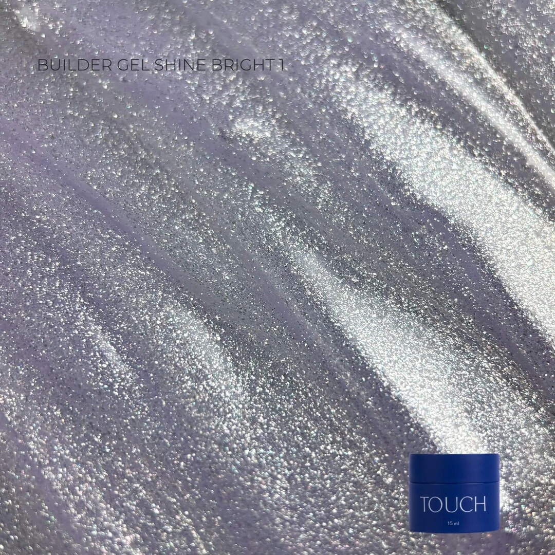 Touch Builder Gel Shine Bright №1, 15 мл (без пензлика)