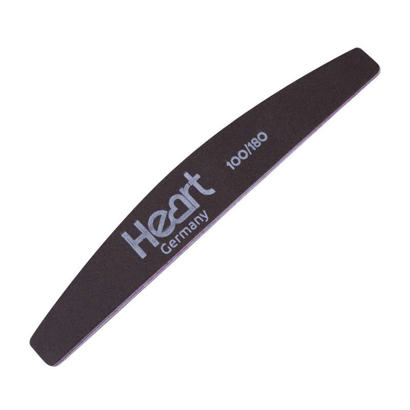 Пилка для нігтів HEART Half BROWN 100/180