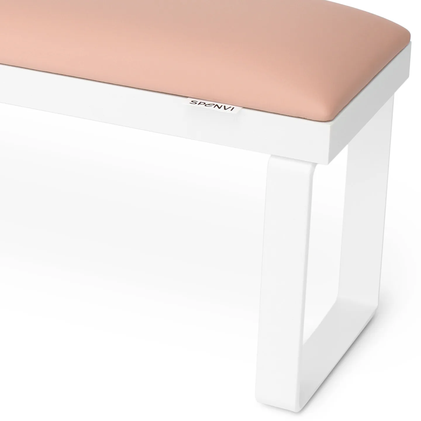 Підлокітник для манікюру Loft на білих металевих ніжках Light Pink
