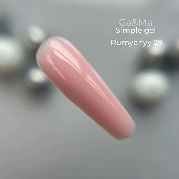 Гель GÉMELY ex GA&MA Simple gel №29 Rumyanyy, 15 мл