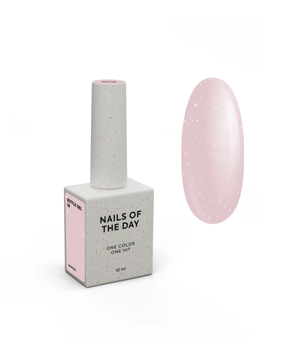 гель NAILSOFTHEDAY Bottle gel 46 shimmer, 10 мл