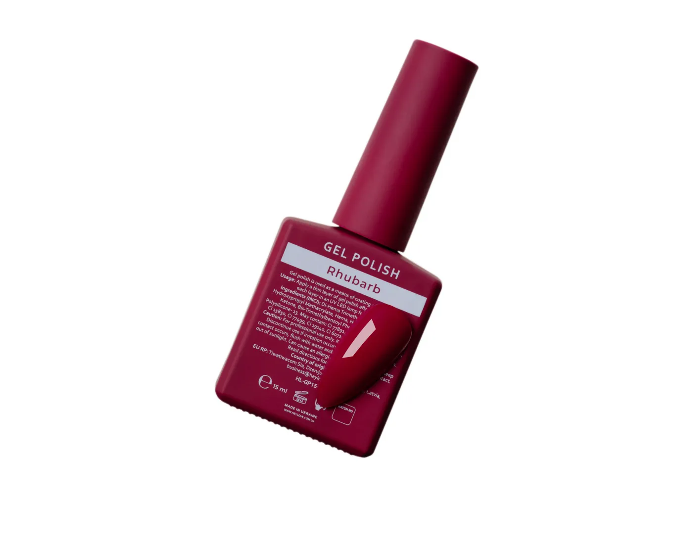Гель-лак HEYLOVE gel polish, Rhubarb, 15 мл