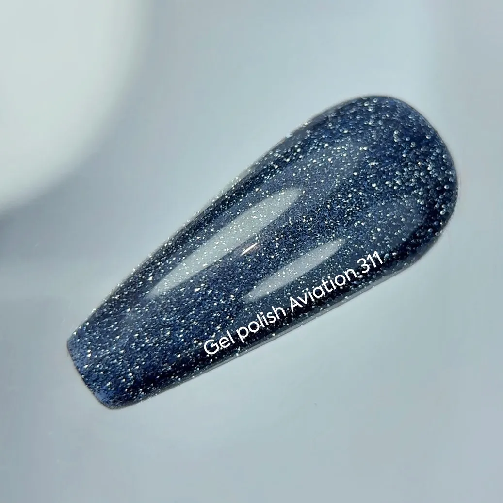 Гель-лак NAILSOFTHENIGHT Aviation—синьо-сірий №311, 10 мл