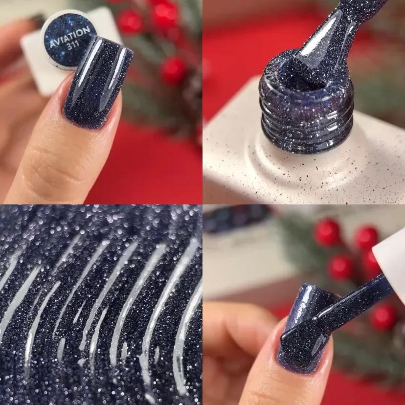 Гель-лак NAILSOFTHENIGHT Aviation—синьо-сірий №311, 10 мл