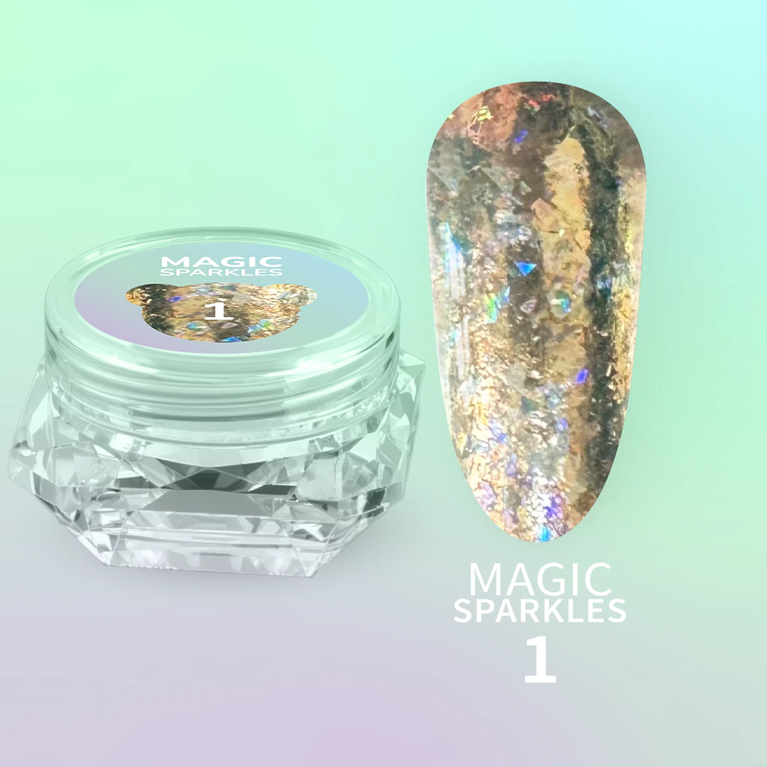 Сухі блискітки для нігтів You Are Cute Magic Sparkles №1, 0,2 г