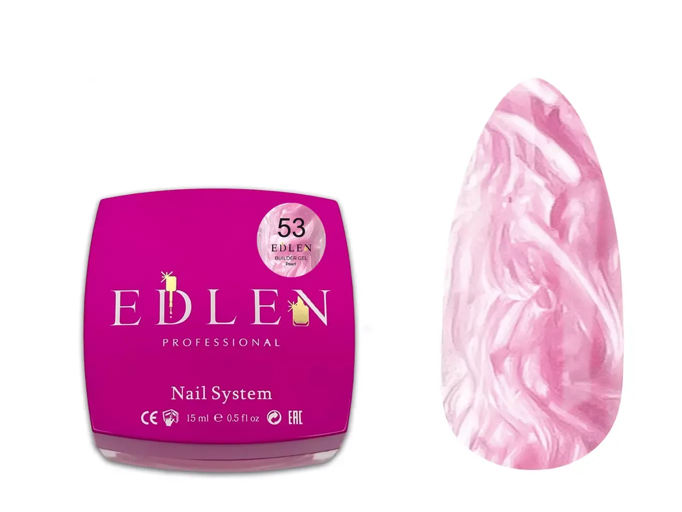 Edlen Builder Gel Pearl №53, 15 мл