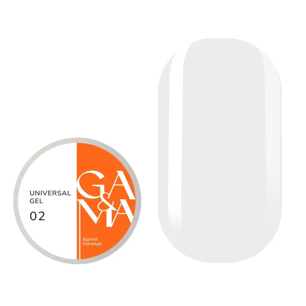 Жидкий гель GÉMELY ex GA&MA Universal gel №2 молочный, 30 мл