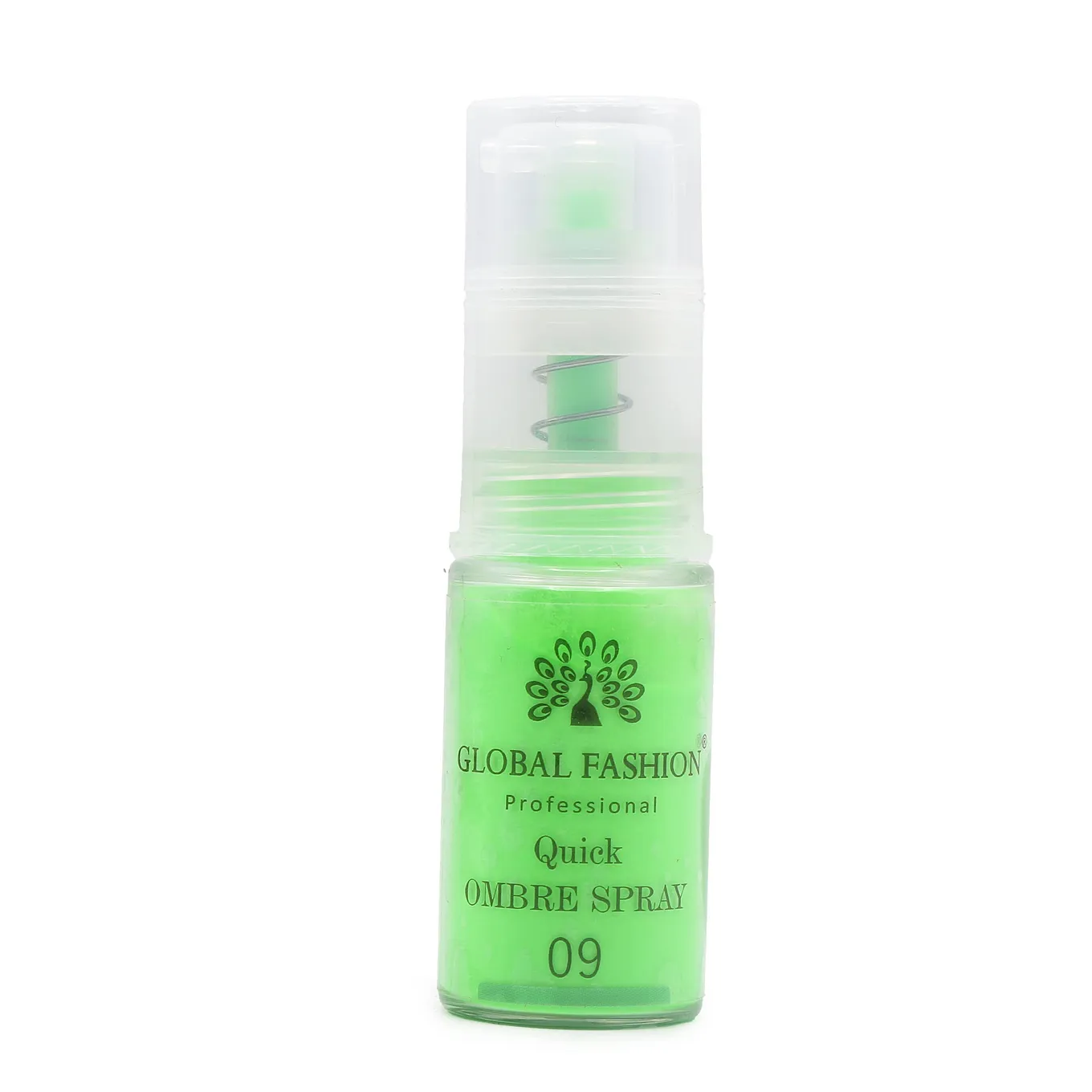 Сухой спрей для градиента Global Fashion Ombre Spray №9, неоновый зеленый, 10 г