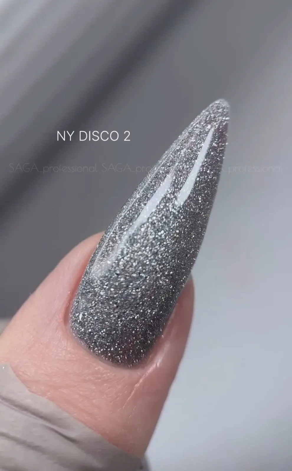 Гель-лак Saga, лімітована колекція NY DISCO №2, світловідбиваючий, 9 мл