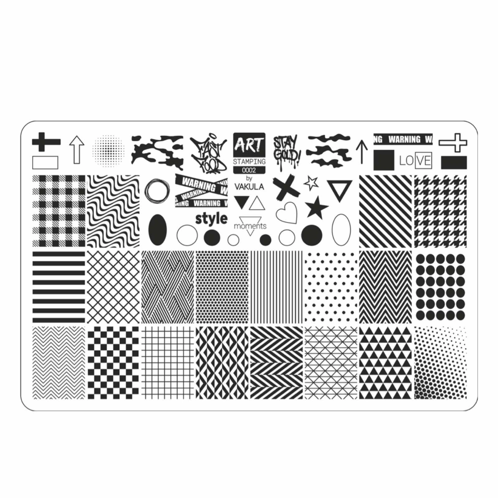 Пластина для стемпинга Art Stamping №0002