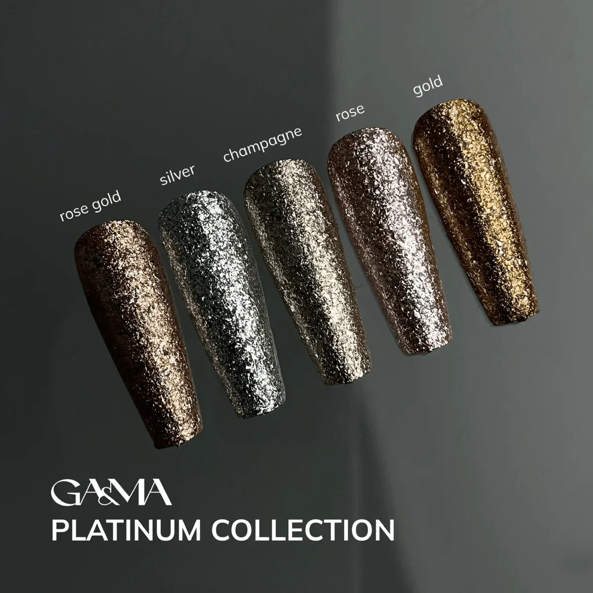 Жидкая фольга GÉMELY ex GA&MA Platinum Gold, 5 г
