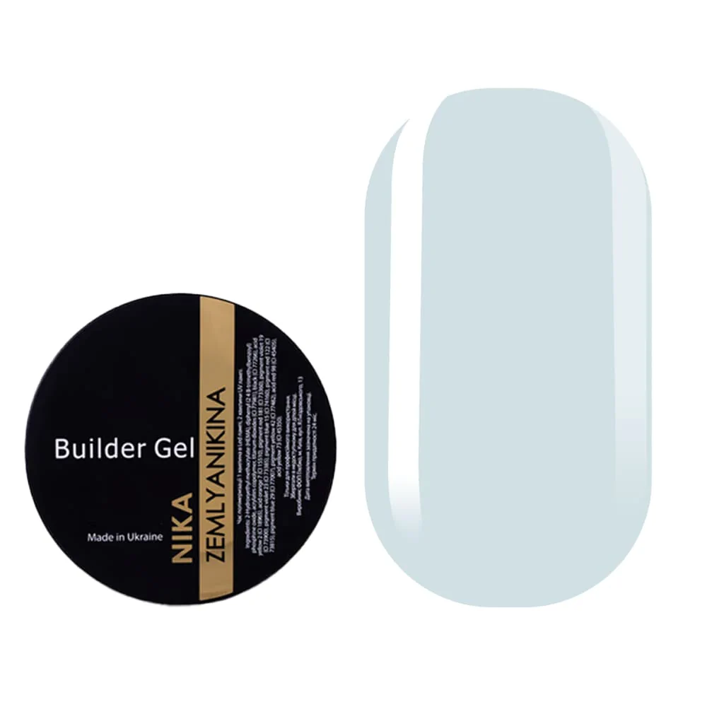 Камуфлюючий гель Nika Zemlyanikina Builder gel Blue Ice, 30 мл