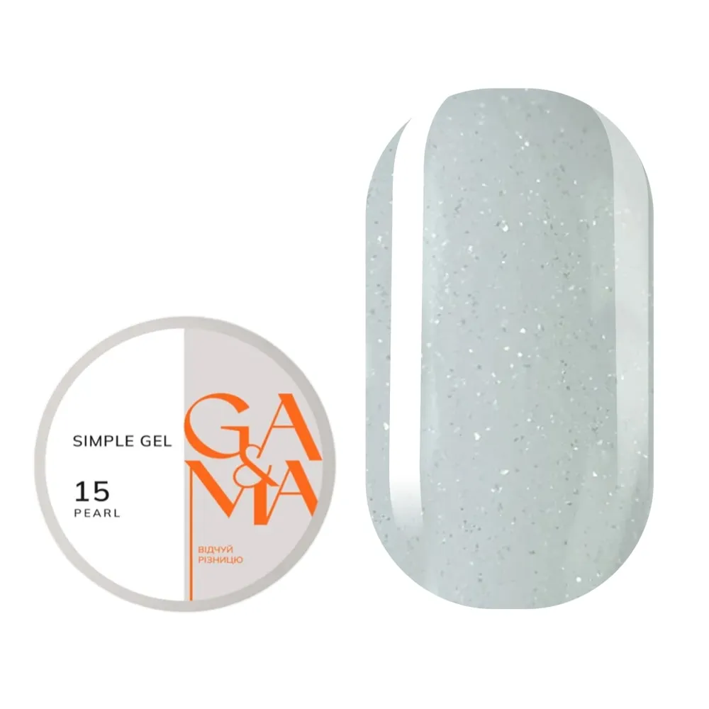 Гель GÉMELY ex GA&MA Simple gel №15 перл, 30 мл