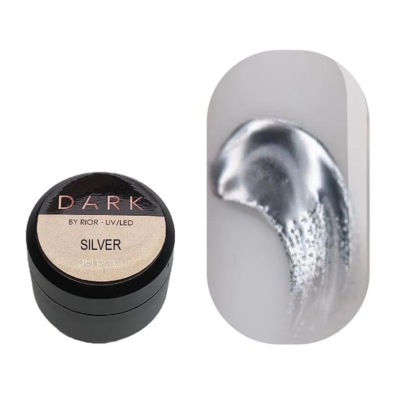 Dark Silver metal gel paint, 5 g