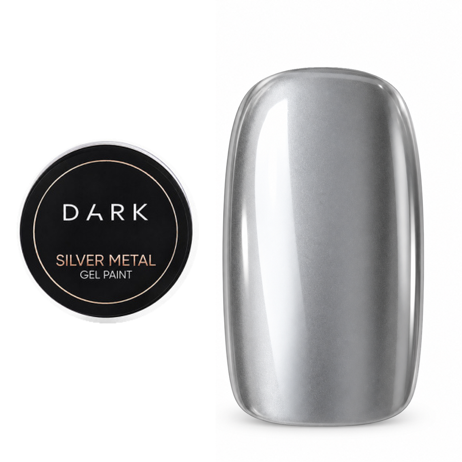 Dark Silver metal gel paint, 5 g