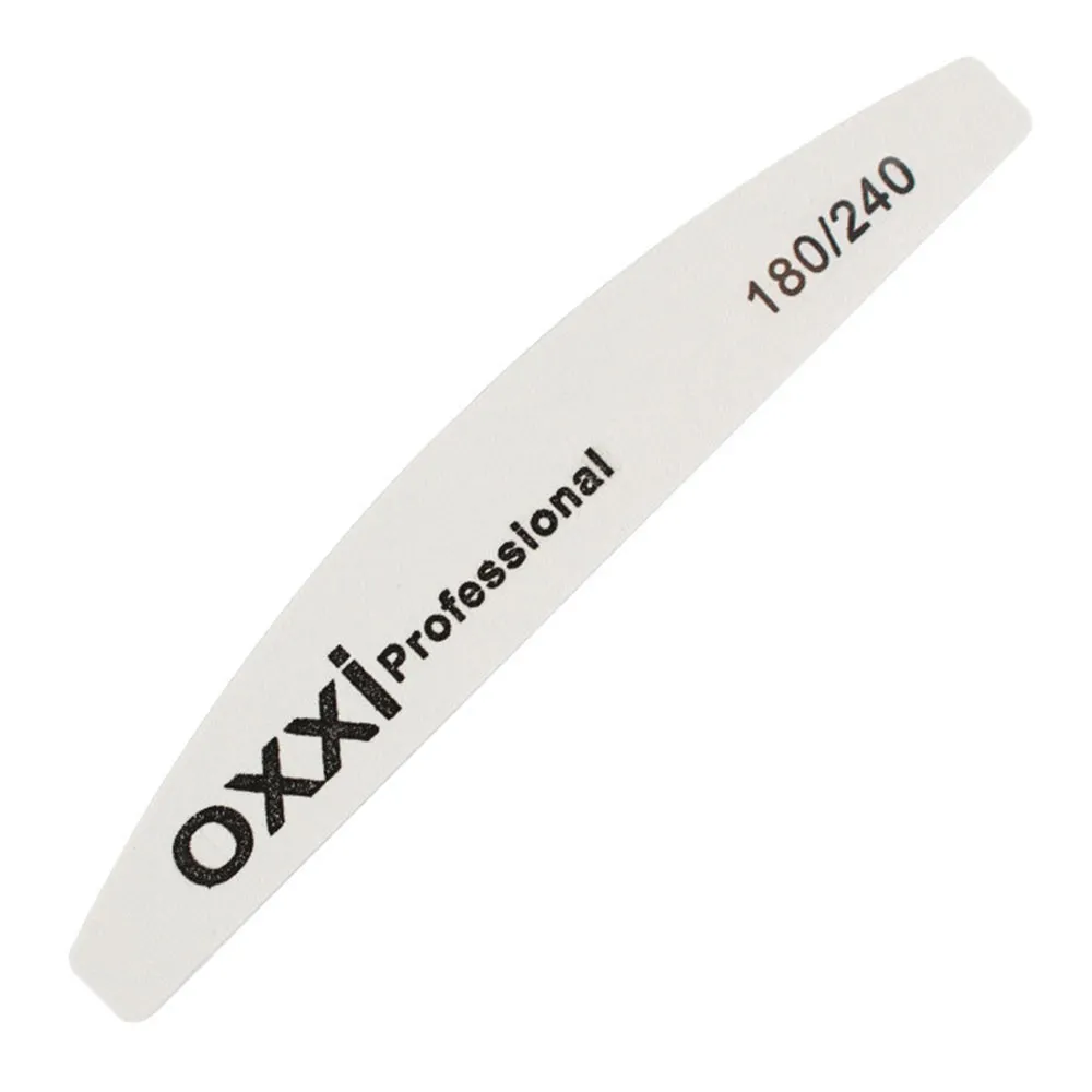Пилочка для нігтів Oxxi Professional 180/240, півкруг