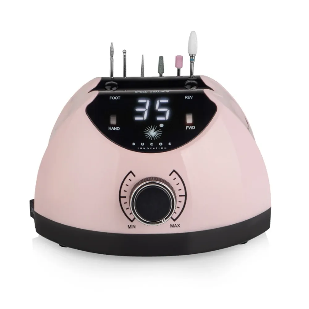 Фрезер BUCOS Nail Drill X4 Pro Smooth Pink (65W/35000 об.)