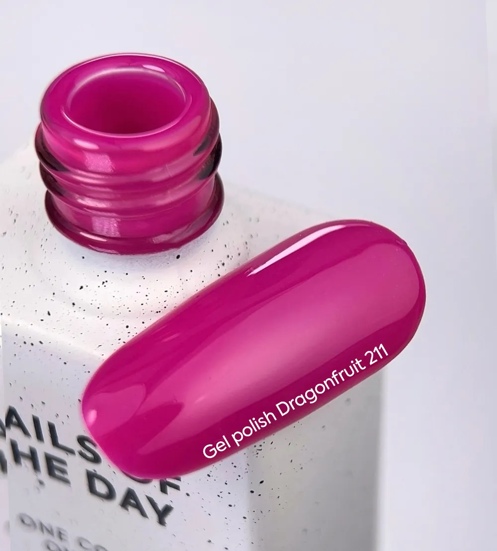 гель-лак NAILSOFTHEDAY Dragonfruit-211  — пурпурно-рожевий, 10 мл